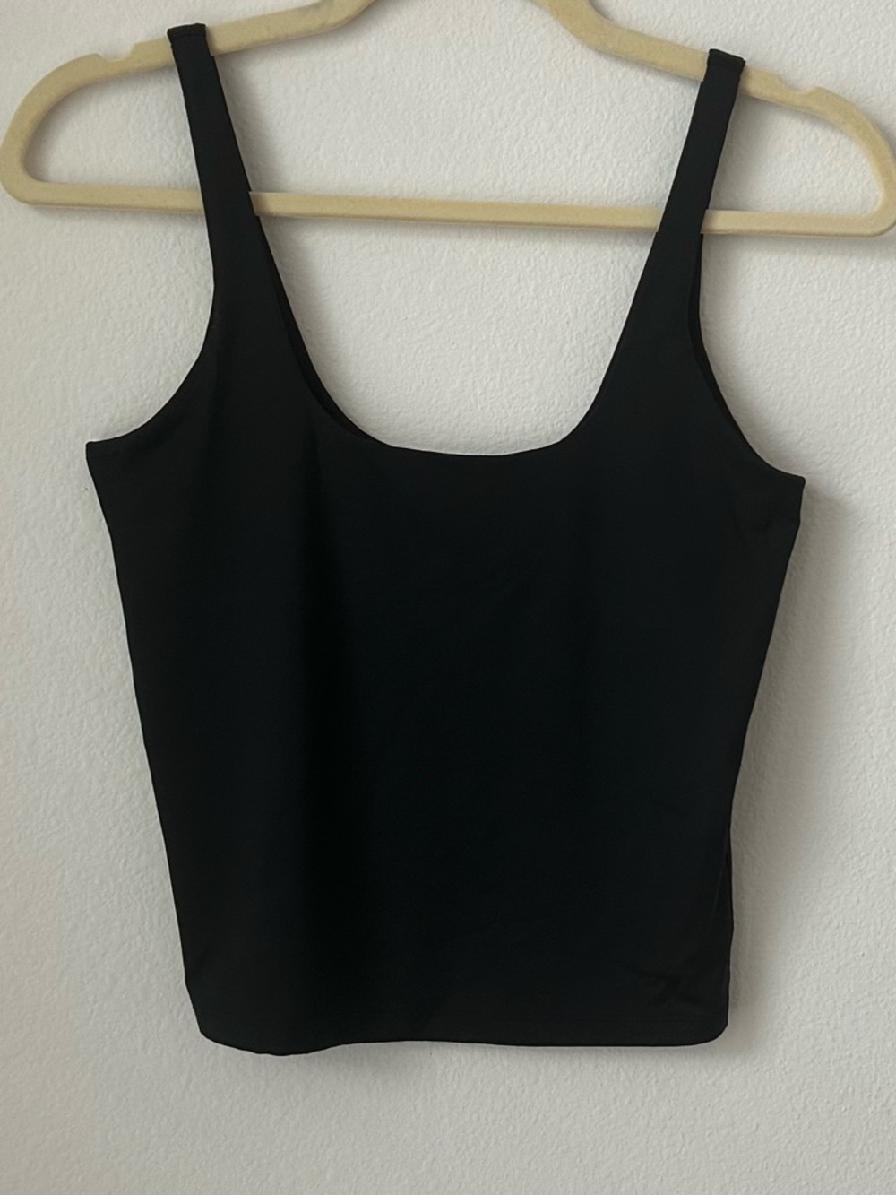 Black Square Neck Tank Top